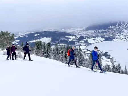 Sneeuwschoenen in Voss met Outdoor Noorwegen