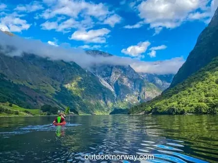 Sea kayak Nærøyfjord Rondleiding