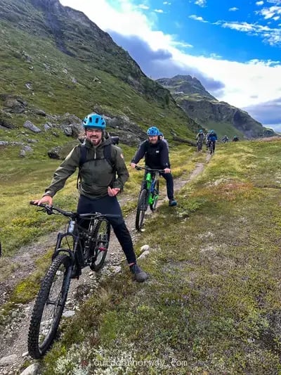 Mountainbiketocht in noorwegen