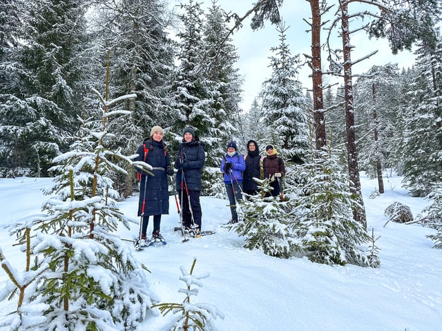 Sneeuwschoenen in Voss met Outdoor Noorwegen-30