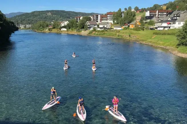 Voss rivier sup rondleiding