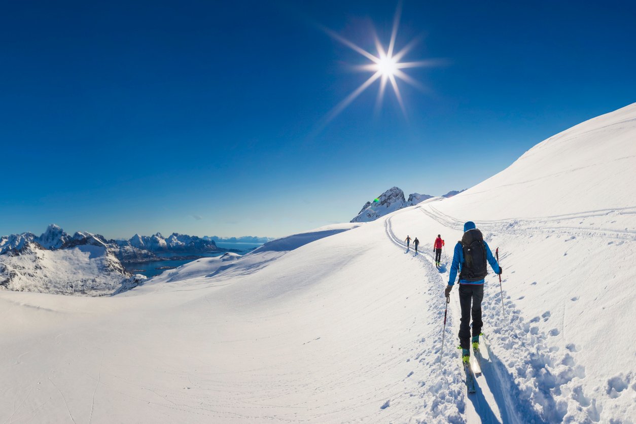 lofoten-noorwegen-skiërs